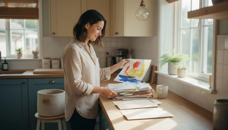 How to Organize Kids’ School Papers & Artwork (Without the Guilt)
