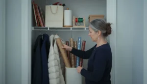 Wrapping Paper Storage Ideas That Stop the Crushed-Roll Problem
